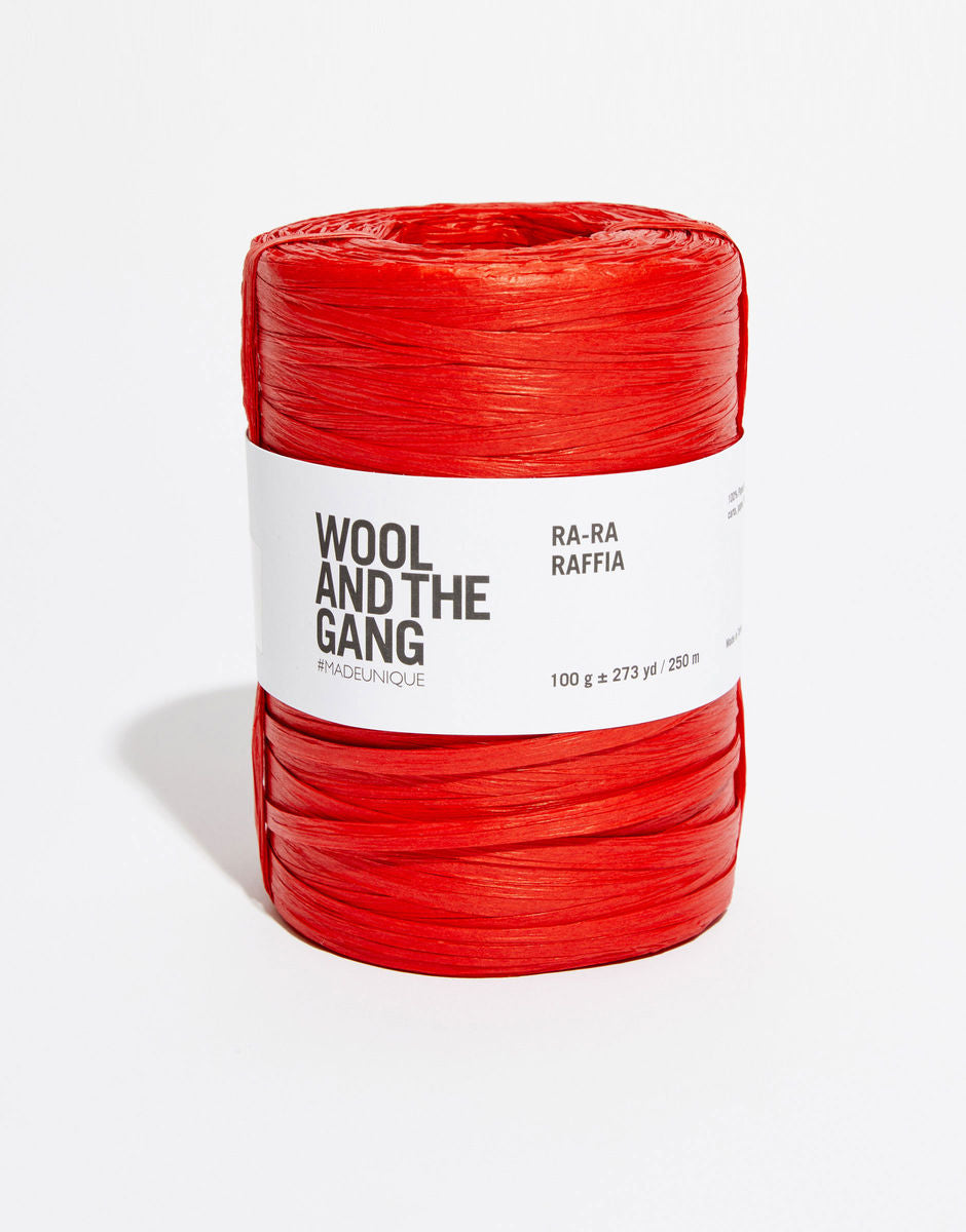Ra-Ra Raffia Wool And The Gang - Raphia Crochet - Rouge Bardot 30g & 100g