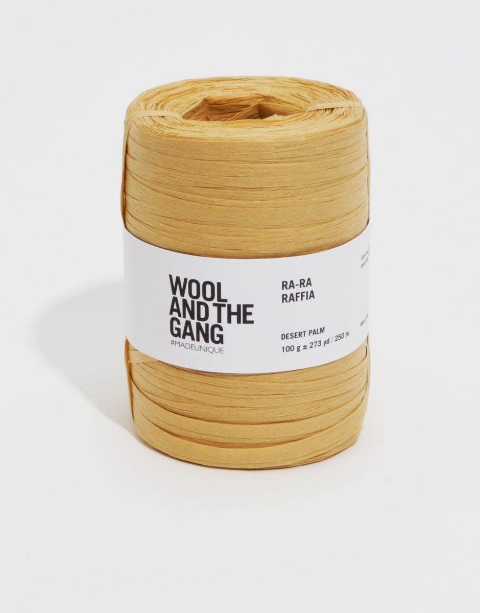 Ra-Ra Raffia Wool And The Gang - Raphia Crochet - Desert Palm 30g & 100g