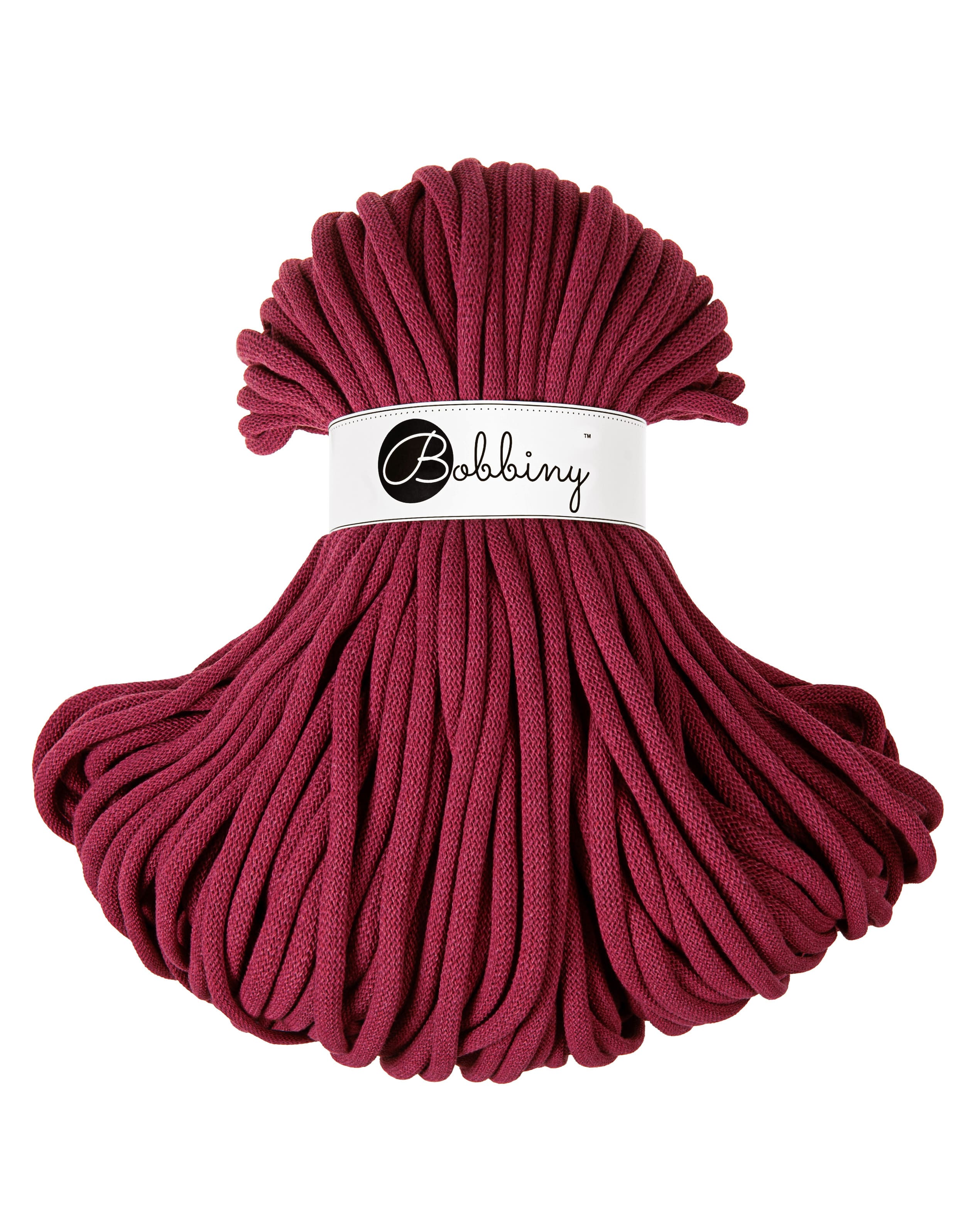 BOBBINY - COTON TRESSÉ JUMBO 9MM - WINE RED