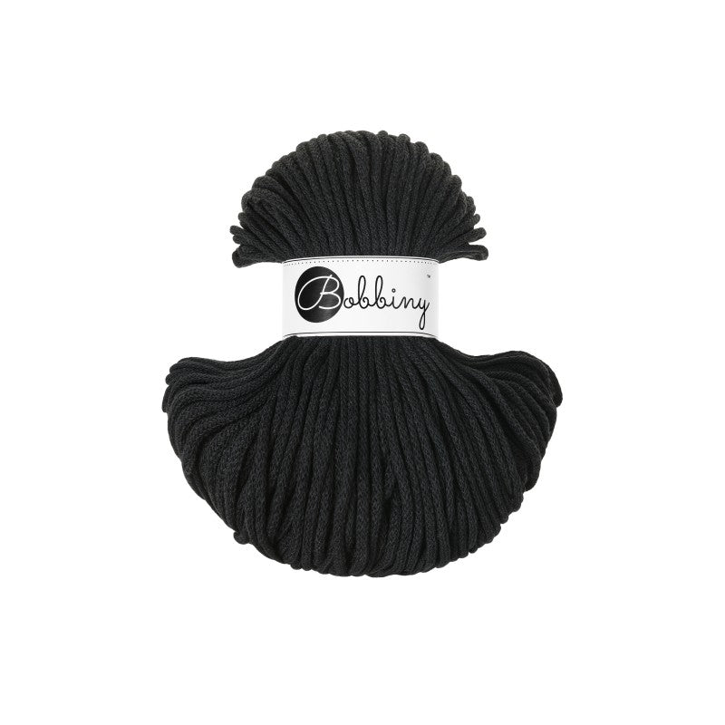 BOBBINY - COTON TRESSÉ CLASSIC 4MM (100M) - BLACK