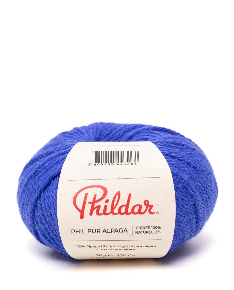PHILDAR - PHIL PUR ALPAGA - BLEU KLEIN