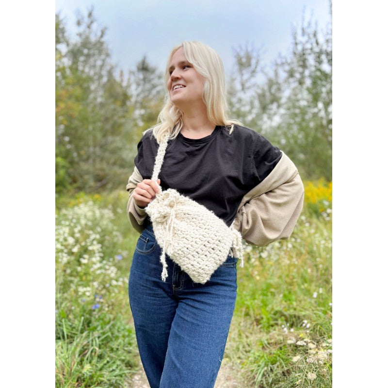Kit Crochet Bobbiny : le Sac HELENE en Bobbiny Bouclé 3mm - Facile