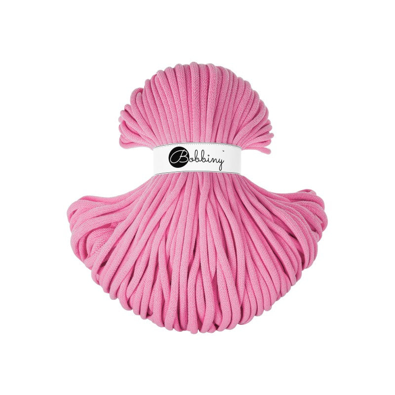 BOBBINY - COTON TRESSÉ JUMBO 9MM -  Bubblegum Pink Edition Limitée AH26