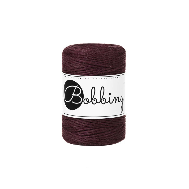 BOBBINY - COTON PEIGNÉ 1.5MM - BURGUNDY