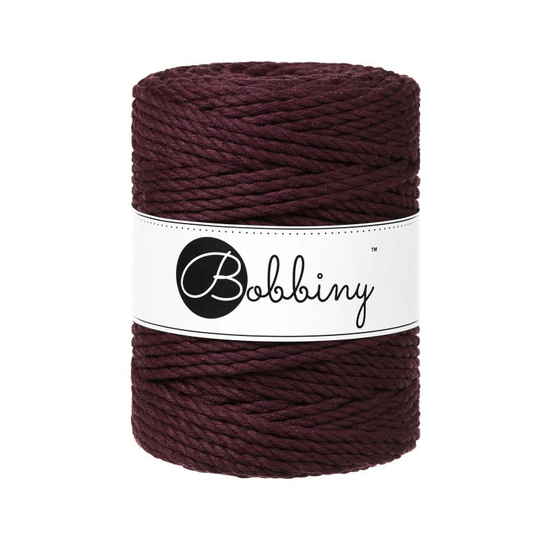 BOBBINY - COTON CÂBLÉ 3PLY 5MM - BURGUNDY