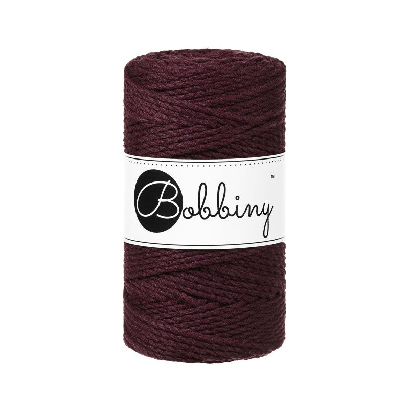 BOBBINY - COTON CÂBLÉ 3PLY 3MM - BURGUNDY