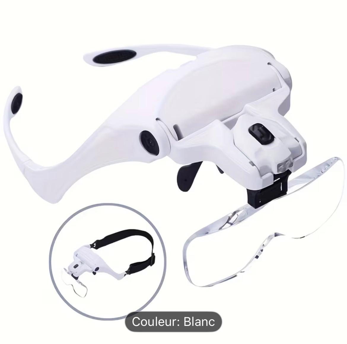 Lunettes loupes à Led pour Loisirs Créatifs Micro Crochet