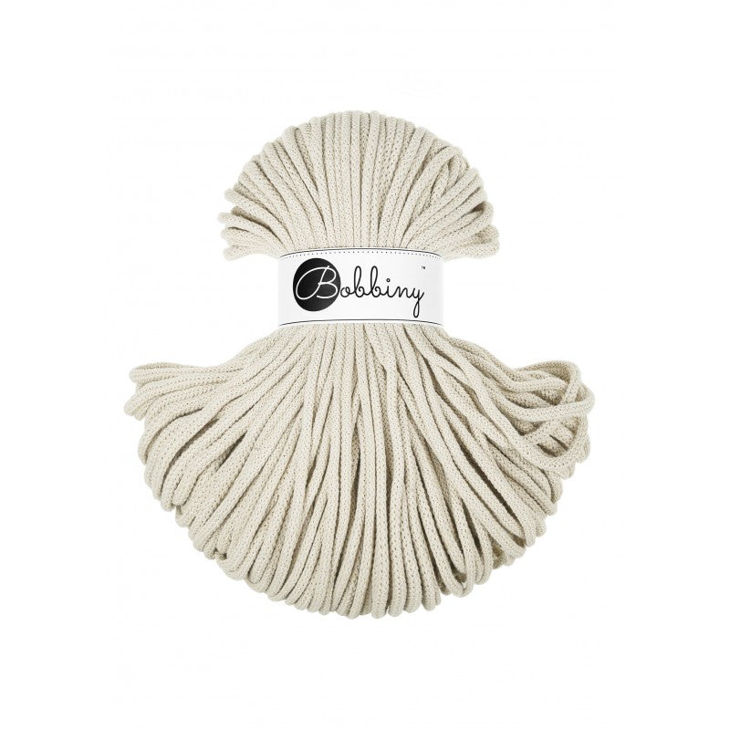 BOBBINY - COTON TRESSÉ PREMIUM 5MM (100M) - Cashmere Beige (Edition Limitée)