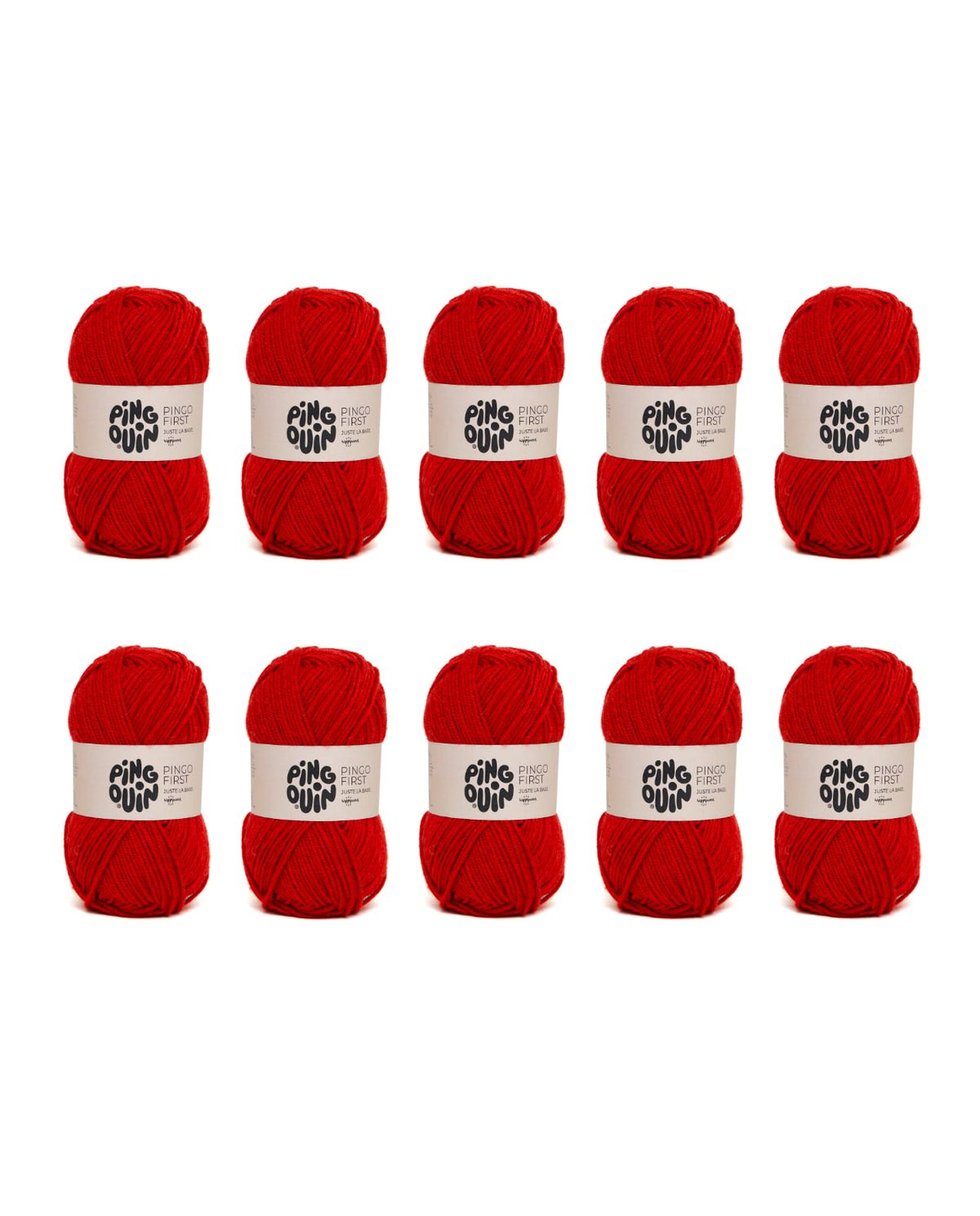 PINGOUIN - LOT DE 10 PINGO FIRST - CERISE