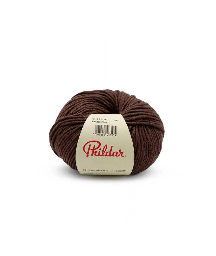 PHILDAR - PHIL MERINOS 6 - Chocolat
