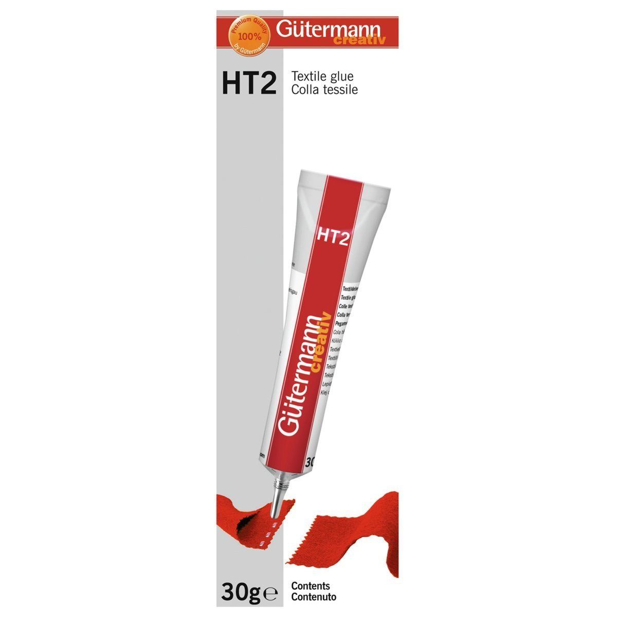 Gütermann - Colle HT2 pour Textile, Cuir, PVC, matériaux - 30g