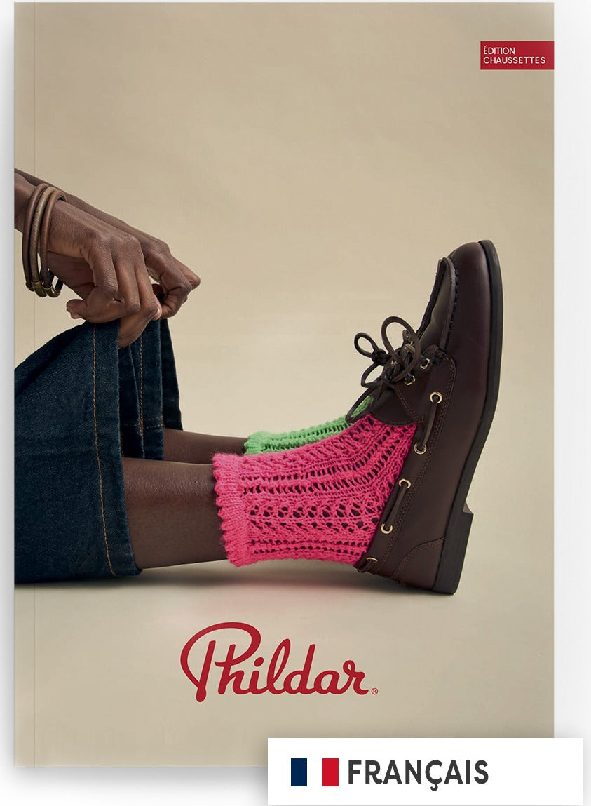 PHILDAR : CATALOGUE PDF TRICOT CHAUSSETTES A TRICOTER  N°284 - 10 MODELES 2026