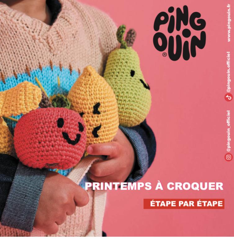 PINGOUIN : MAGAZINE Printemps à croquer - 11 modèles tricot 12M 4A A/H 2023