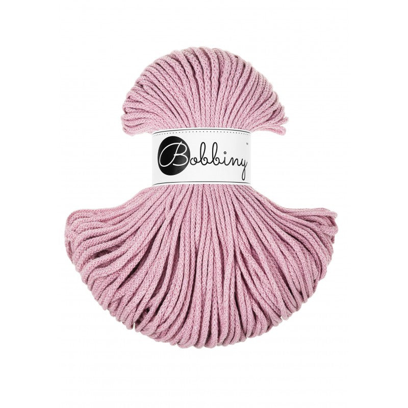 BOBBINY - COTON TRESSÉ JUNIOR 3MM - DUSTY ROSE (édition limitée)