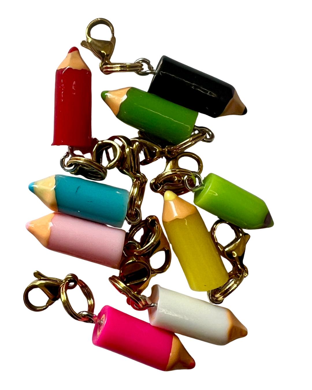 Marqueur de mailles crayon miniature pour kit crochet Mini Marcelin Madeleine