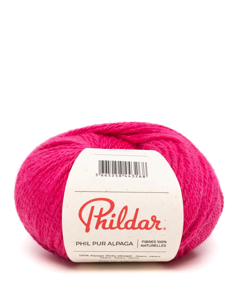 PHILDAR - PHIL PUR ALPAGA - FRAMBOISE