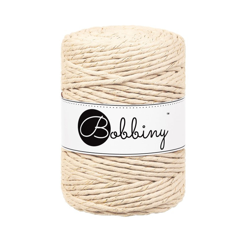 BOBBINY - COTON PEIGNÉ 5MM (EDITION LIMITEE) - GOLDEN WARM BEIGE