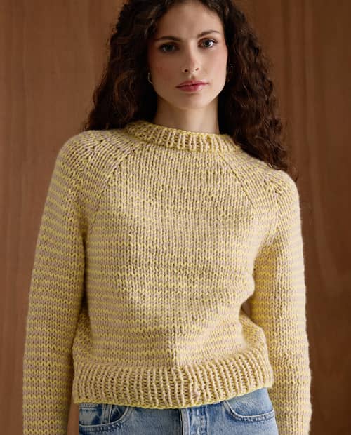 Patron PDF Tricot Phildar : modèle femme PULL Dixie - facile