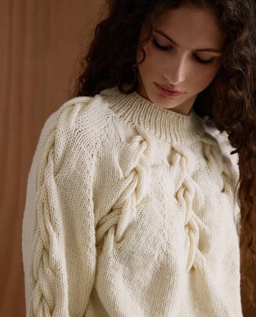 Patron PDF Tricot Phildar : modèle femme PULL DUNE - EXPERT