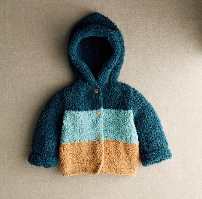 Patron pdf tricot Phildar : Modèle Layette Bébé Le paletot VALENCIEN en Phil douce - Intermédiaire