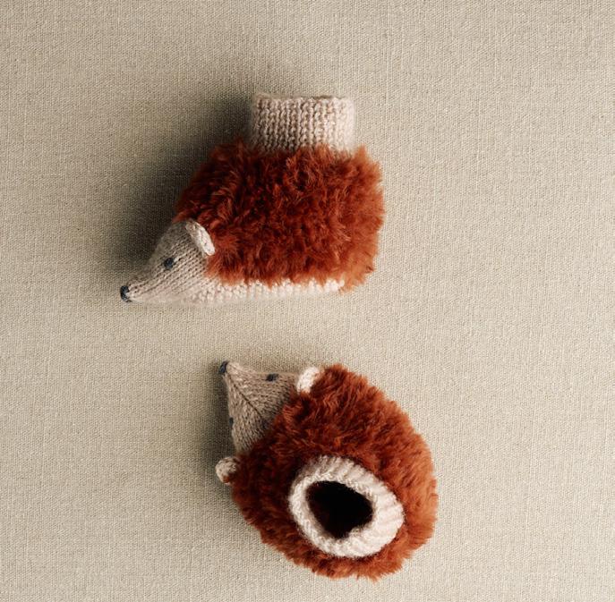 Patron pdf tricot Phildar : Modèle Layette Bébé Les chaussons Hérisson UGOLIN en Phil Inuit Intermédiaire