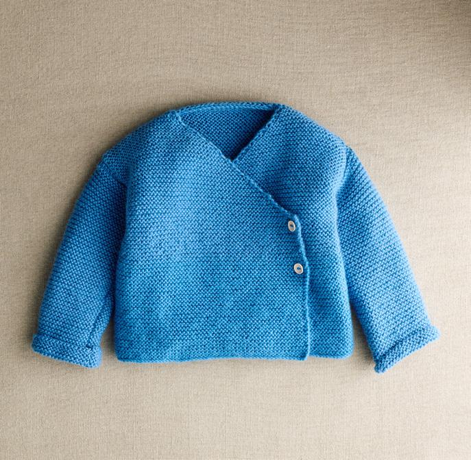 Patron pdf tricot Phildar : Modèle Layette Bébé La brassière CHARLIE Phil Caresse Facile