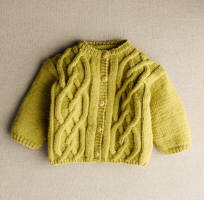 Patron pdf tricot Phildar : Modèle Layette Bébé Le gilet VIO en Phil Imaginaire Intermédiaire