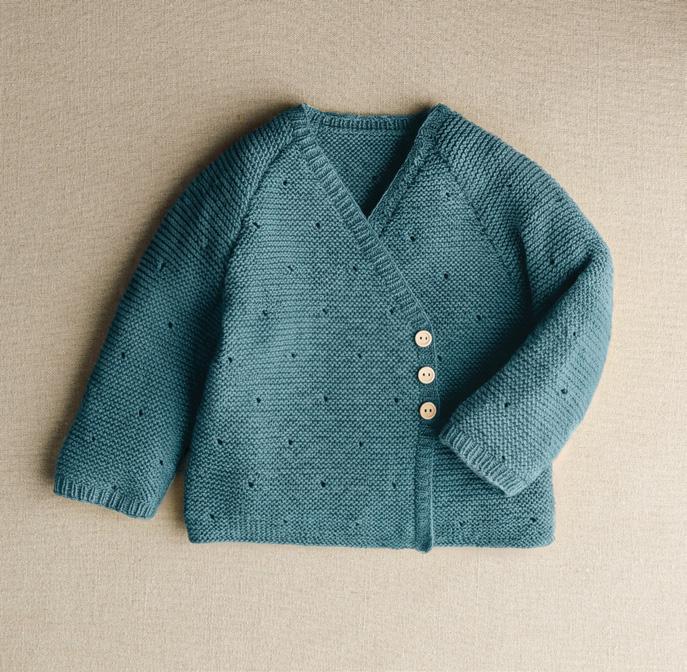 Patron pdf tricot Phildar : Modèle Layette Bébé La brassière EMIE en Phil Cachemire Coton Intermédiaire