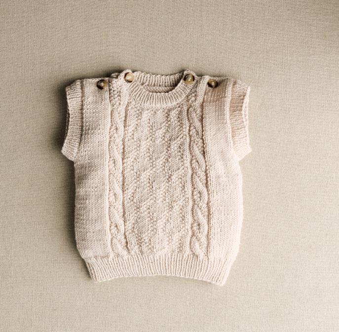 Patron pdf tricot Phildar : Modèle Layette Bébé Le Pull VALERE en Phil Mérinos 3.5 Intermédiaire