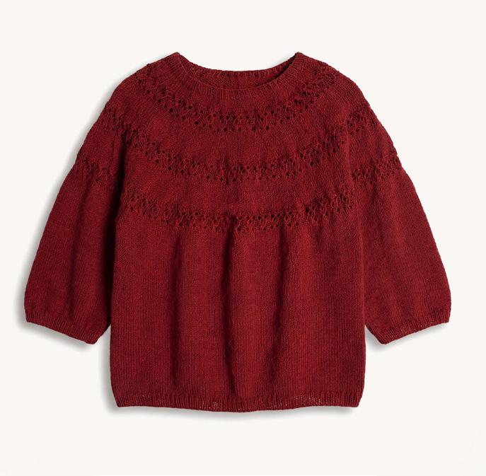 Patron PDF Tricot Phildar : Modèle Pull RENATA en phil mérinos 3.5 - Expert
