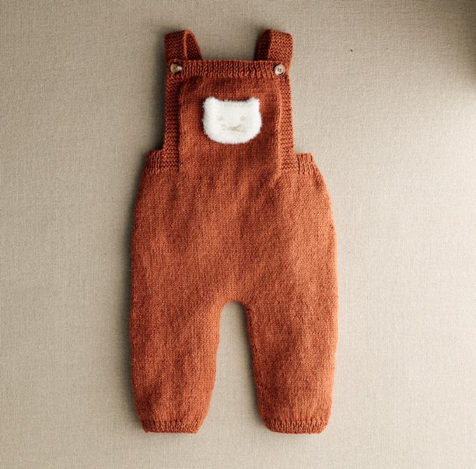 Patron pdf tricot Phildar : Modèle Layette Bébé SALOPETTE VIRGILE Phil Lambswool Romance - Intermédiaire