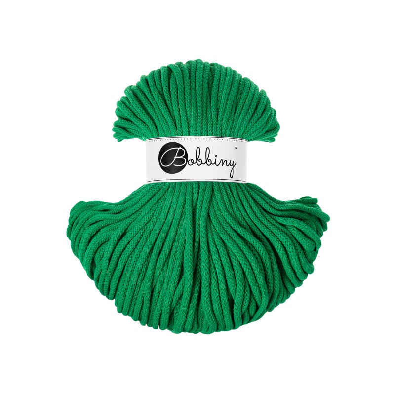 BOBBINY - COTON TRESSÉ PREMIUM 5MM (100M) - JADE GREEN (Edition Limitée)