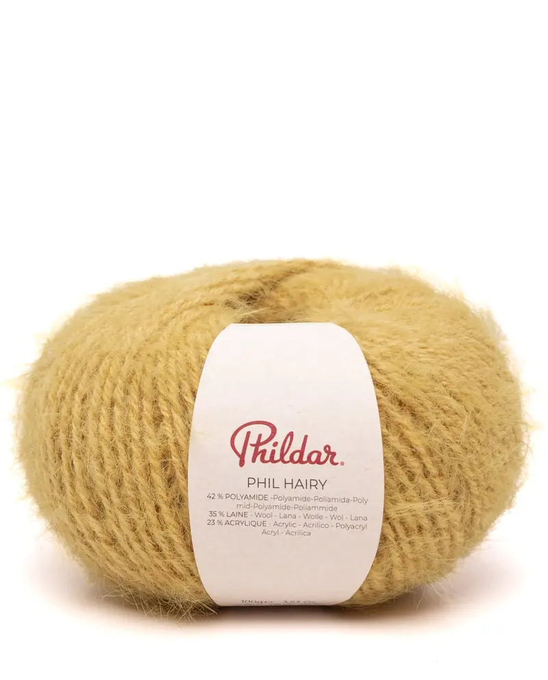 PHILDAR - PHIL HAIRY - JAUNE D'OR