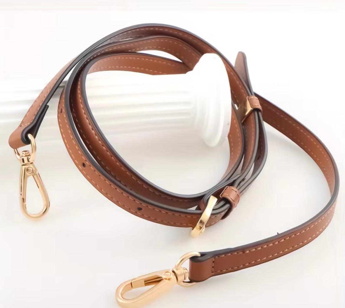 Bandoulière de Sac LEANA - Réglable en Simili Cuir PU Marron