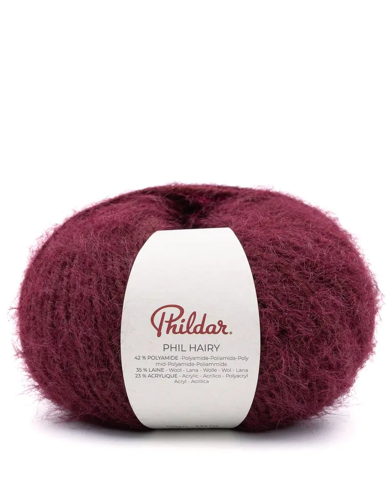 PHILDAR - PHIL HAIRY - LIE DE VIN