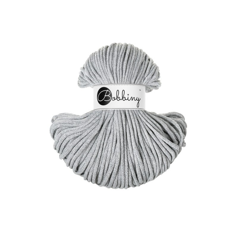BOBBINY - COTON TRESSÉ CLASSIC 4MM (100M) - LIGHT GREY