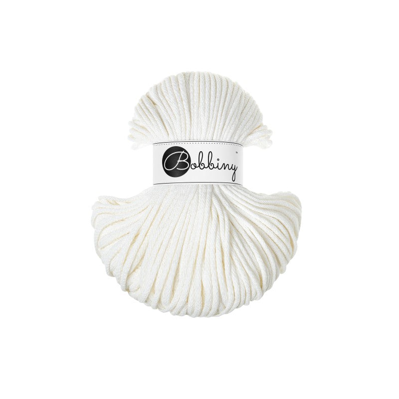 BOBBINY - COTON TRESSÉ CLASSIC 4MM (100M) - OFF WHITE