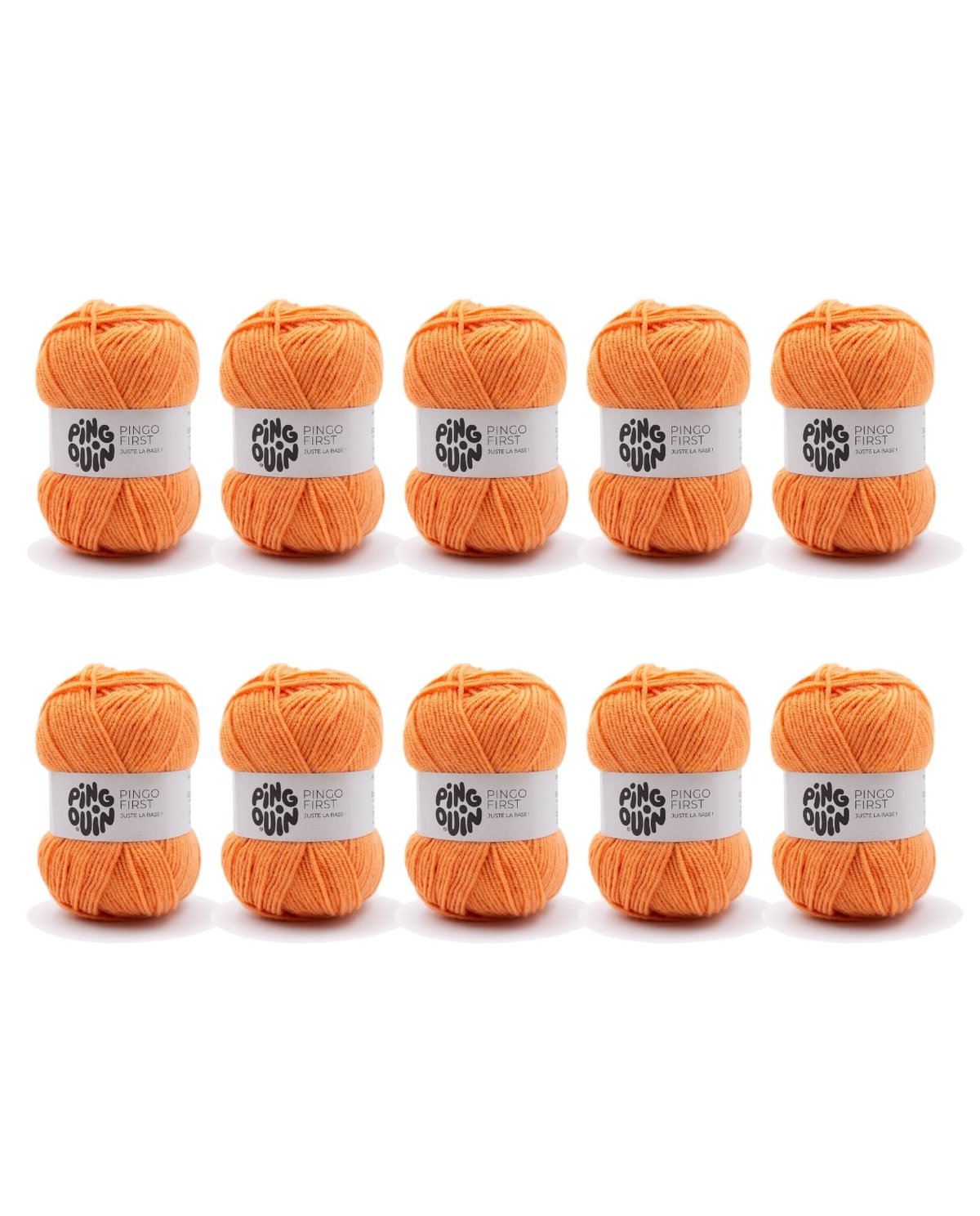 PINGOUIN - LOT DE 10 PINGO FIRST - ORANGE CLEMENTINE