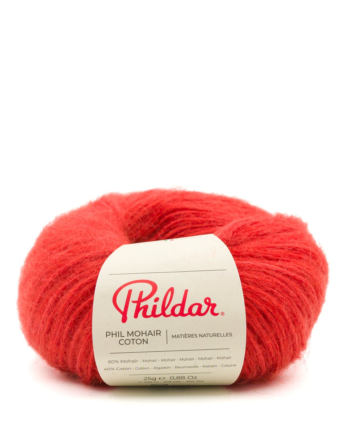 PHILDAR - PHIL MOHAIR COTON - ORANGE SANGUINE