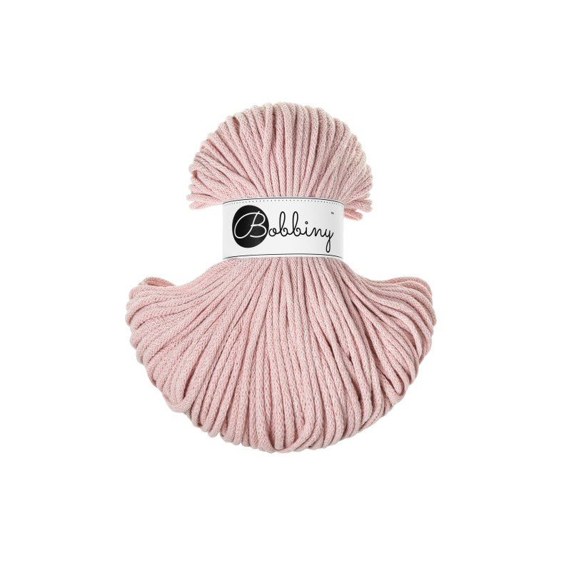 BOBBINY - COTON TRESSÉ CLASSIC 4MM (100M) - PASTEL PINK
