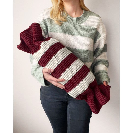 Patron PDF Crochet Bobbiny : Le Coussin Bonbon en Bobbiny Junior