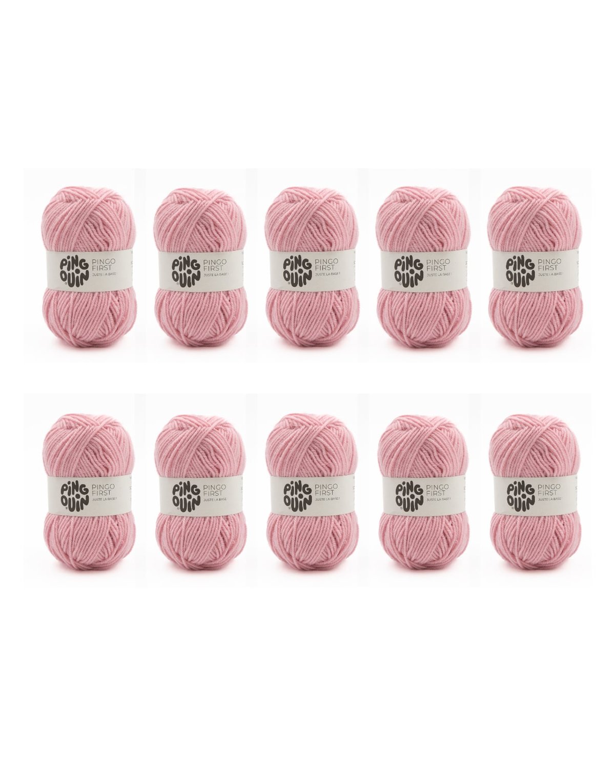 PINGOUIN - LOT DE 10 PINGO FIRST - ROSE CANDY
