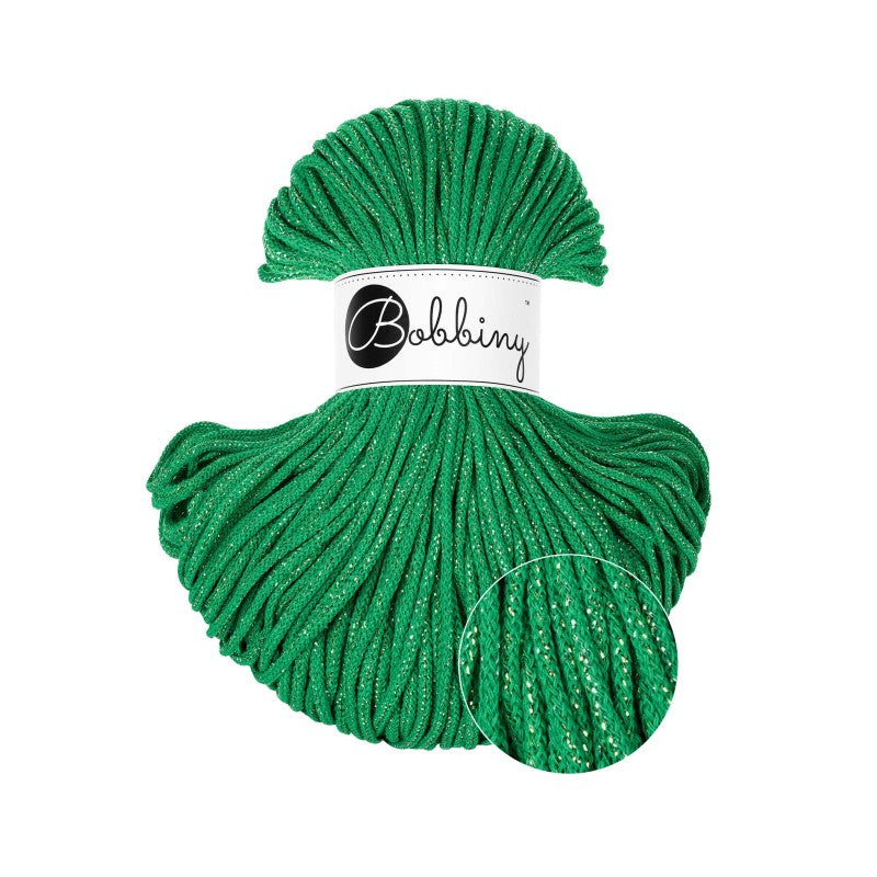 BOBBINY - COTON TRESSÉ JUNIOR 3MM - SHINY JADE GREEN Edition Limitée AH26