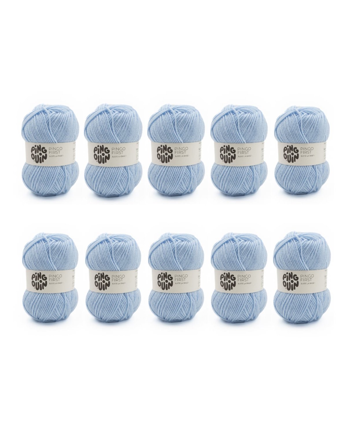 PINGOUIN - LOT DE 10 PINGO FIRST - SKY BLUE