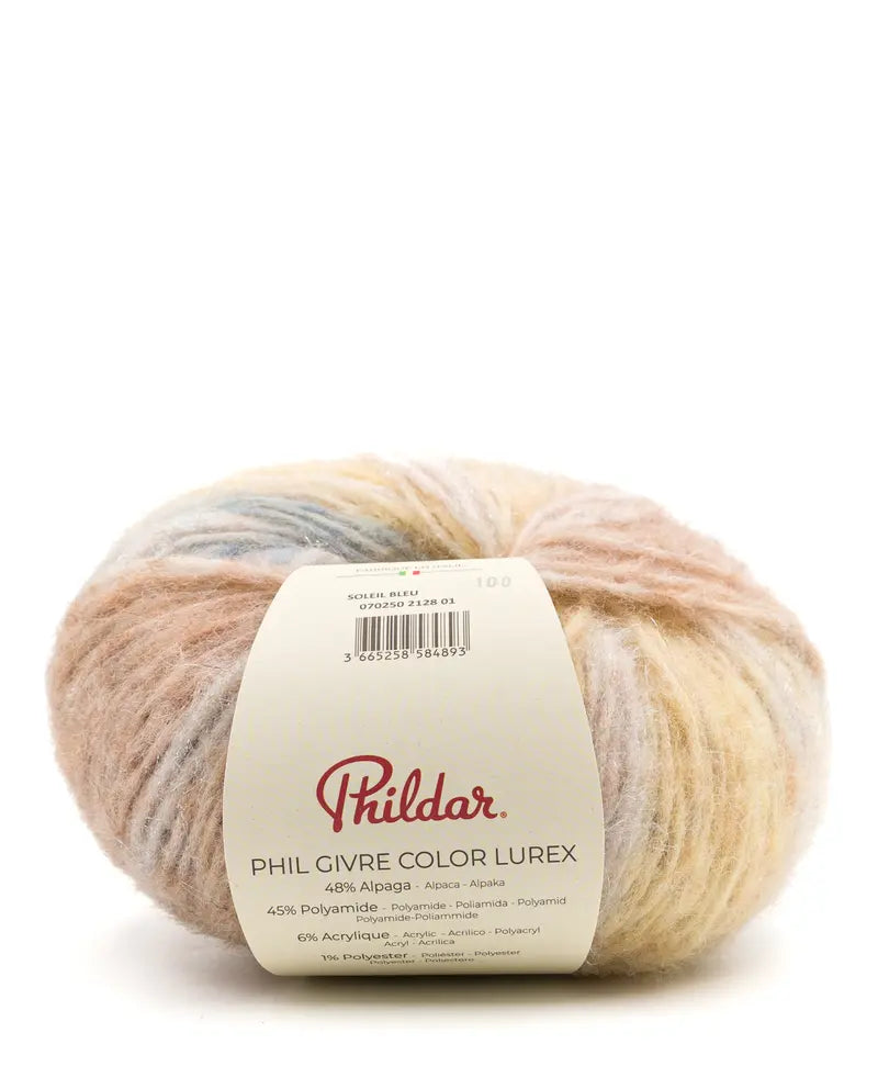 PHILDAR - PHIL GIVRE COLOR LUREX - SOLEIL BLEU