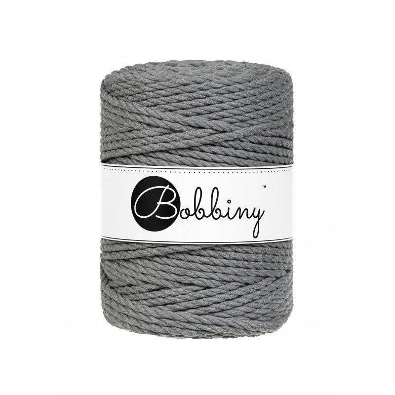 BOBBINY - COTON CÂBLÉ 3PLY 5MM - STONE GREY