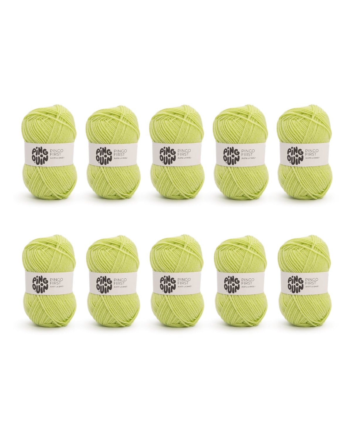 PINGOUIN - LOT DE 10 PINGO FIRST - VERT ANIS