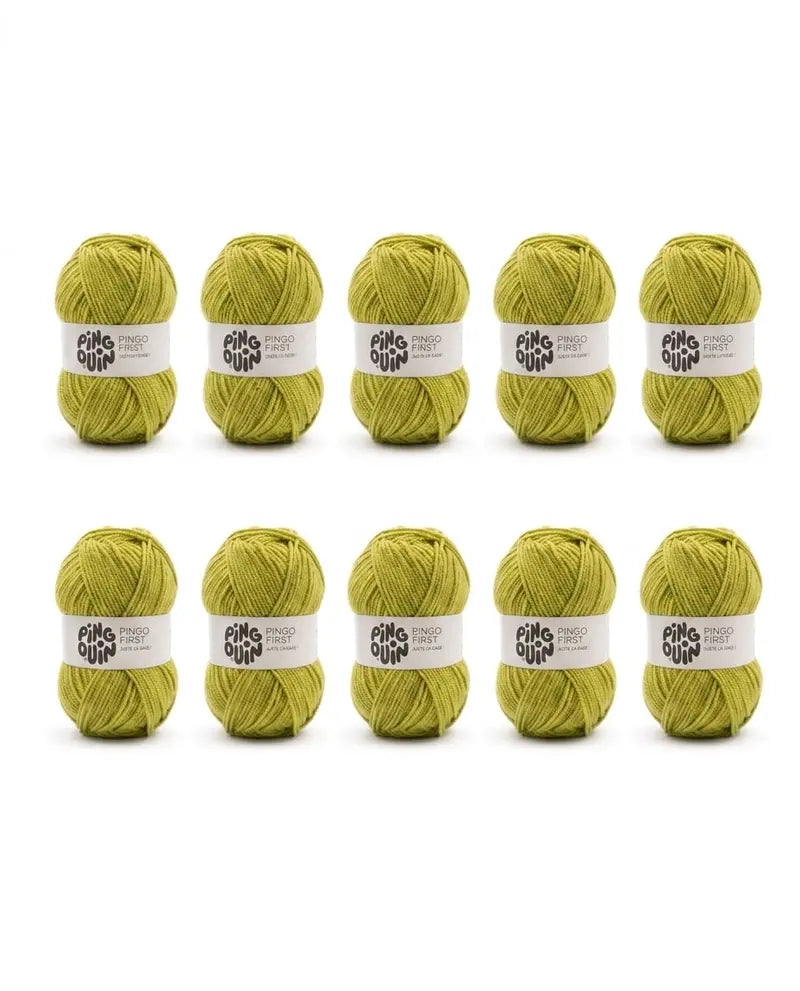 PINGOUIN - LOT DE 10 PINGO FIRST - VERT OLIVE