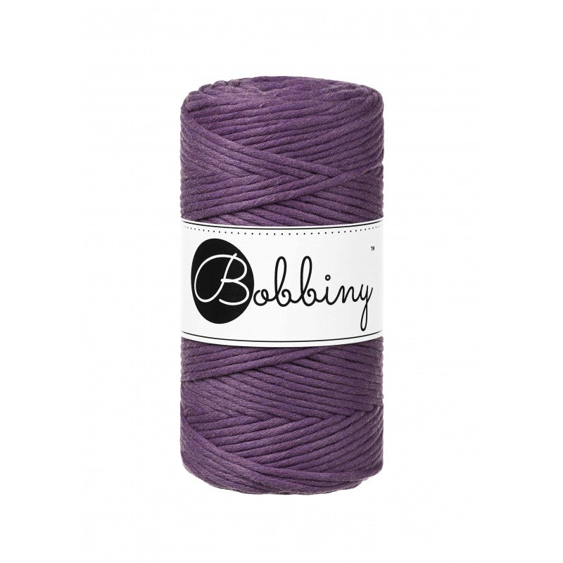 BOBBINY - COTON PEIGNÉ 3MM - VIOLET