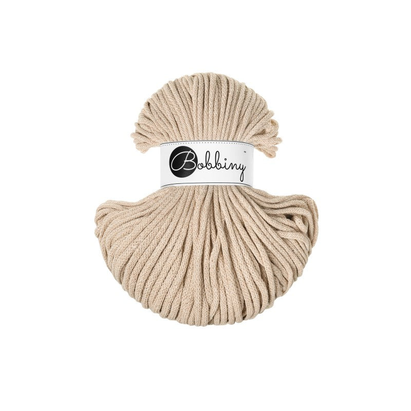 BOBBINY - COTON TRESSÉ CLASSIC 4MM (100M) - WARM BEIGE